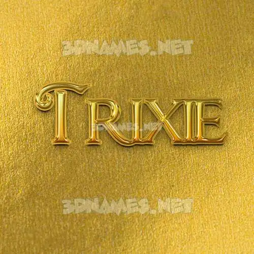 trixie in All Gold style - 3D name wallpaper trixie in All Gold style - 3D name wallpaper
