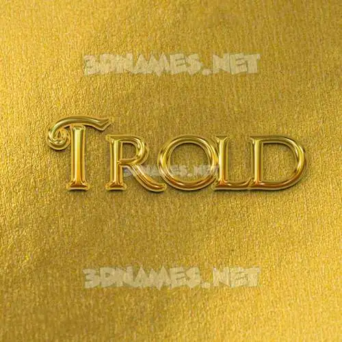 trold in All Gold style - 3D name wallpaper trold in All Gold style - 3D name wallpaper