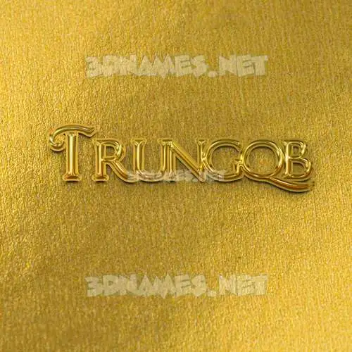 trungqb in All Gold style - 3D name wallpaper