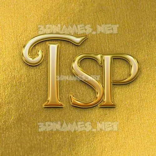 tsp in All Gold style - 3D name wallpaper tsp in All Gold style - 3D name wallpaper