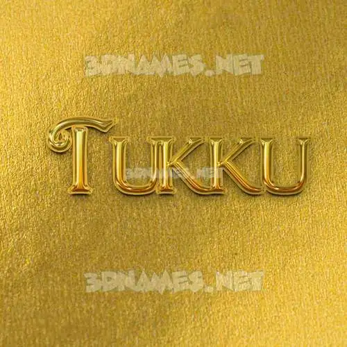 tukku in All Gold style - 3D name wallpaper tukku in All Gold style - 3D name wallpaper