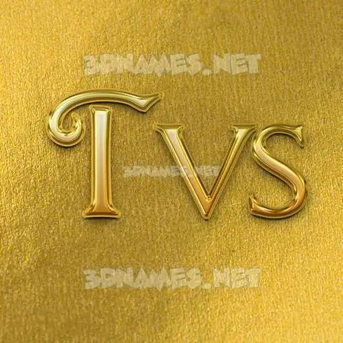 tvs in All Gold style - 3D name wallpaper tvs in All Gold style - 3D name wallpaper