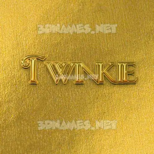 twinkie in All Gold style - 3D name wallpaper twinkie in All Gold style - 3D name wallpaper