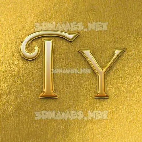 ty in All Gold style - 3D name wallpaper ty in All Gold style - 3D name wallpaper