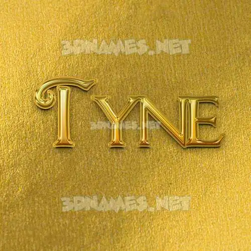 tyne in All Gold style - 3D name wallpaper tyne in All Gold style - 3D name wallpaper
