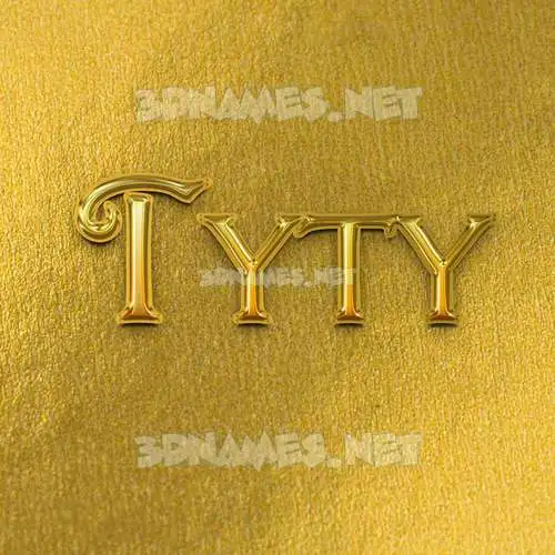 tyty in All Gold style - 3D name wallpaper tyty in All Gold style - 3D name wallpaper