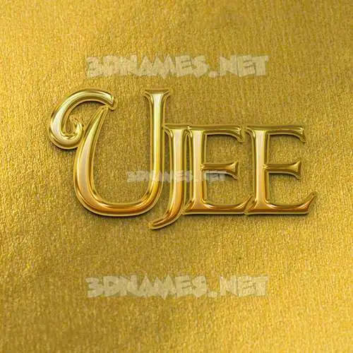 ujee in All Gold style - 3D name wallpaper ujee in All Gold style - 3D name wallpaper