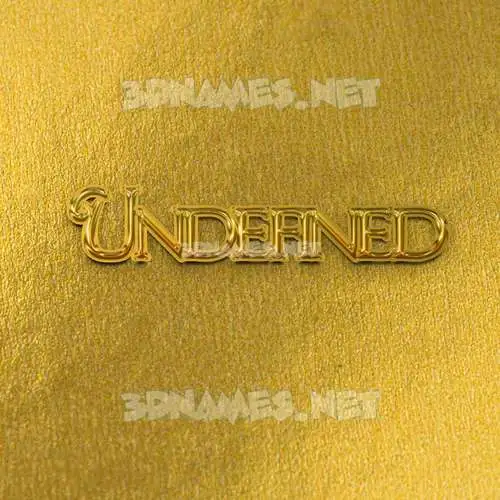 undefined in All Gold style - 3D name wallpaper undefined in All Gold style - 3D name wallpaper