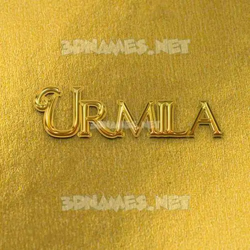 urmila in All Gold style - 3D name wallpaper urmila in All Gold style - 3D name wallpaper