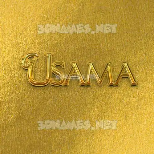 usama in All Gold style - 3D name wallpaper usama in All Gold style - 3D name wallpaper