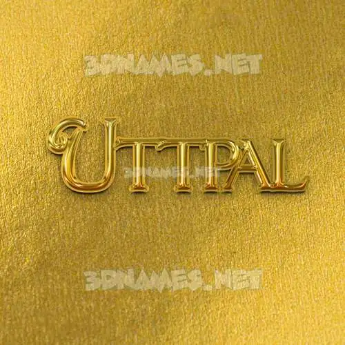 uttpal in All Gold style - 3D name wallpaper uttpal in All Gold style - 3D name wallpaper