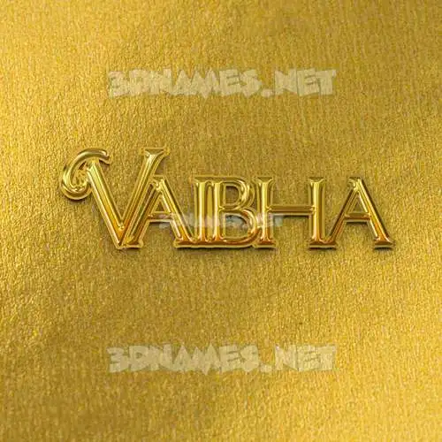 vaibha in All Gold style - 3D name wallpaper vaibha in All Gold style - 3D name wallpaper