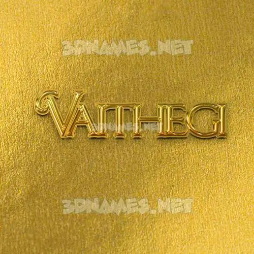 vaithegi in All Gold style - 3D name wallpaper vaithegi in All Gold style - 3D name wallpaper