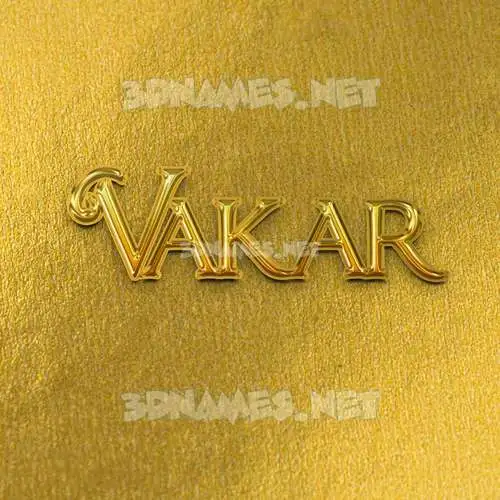 vakar in All Gold style - 3D name wallpaper vakar in All Gold style - 3D name wallpaper