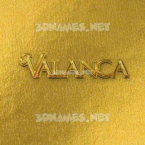 valanca in All Gold style - 3D name wallpaper valanca in All Gold style - 3D name wallpaper