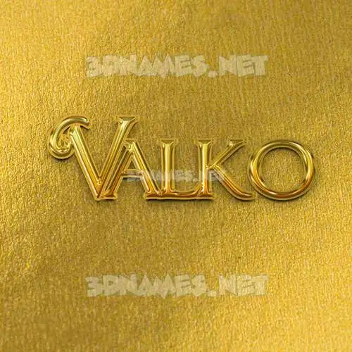 valko in All Gold style - 3D name wallpaper valko in All Gold style - 3D name wallpaper
