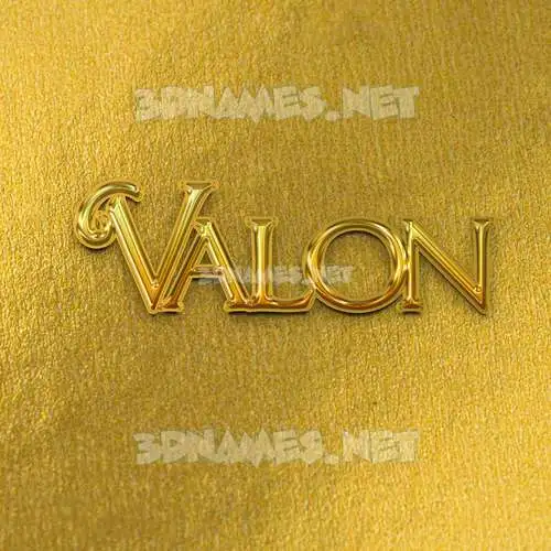 valon in All Gold style - 3D name wallpaper valon in All Gold style - 3D name wallpaper
