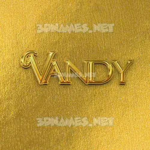 vandy in All Gold style - 3D name wallpaper vandy in All Gold style - 3D name wallpaper