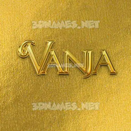 vanja in All Gold style - 3D name wallpaper vanja in All Gold style - 3D name wallpaper