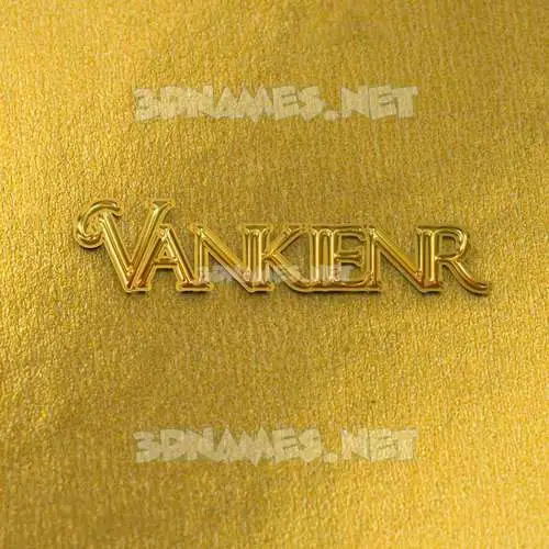 vankienr in All Gold style - 3D name wallpaper vankienr in All Gold style - 3D name wallpaper