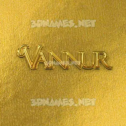 vannur in All Gold style - 3D name wallpaper vannur in All Gold style - 3D name wallpaper