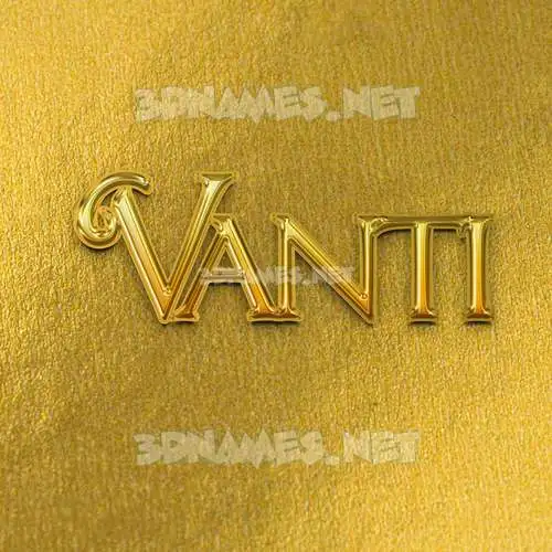 vanti in All Gold style - 3D name wallpaper vanti in All Gold style - 3D name wallpaper