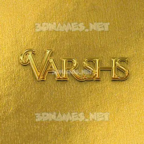 varshs in All Gold style - 3D name wallpaper varshs in All Gold style - 3D name wallpaper