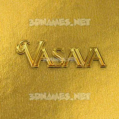 vasava in All Gold style - 3D name wallpaper vasava in All Gold style - 3D name wallpaper