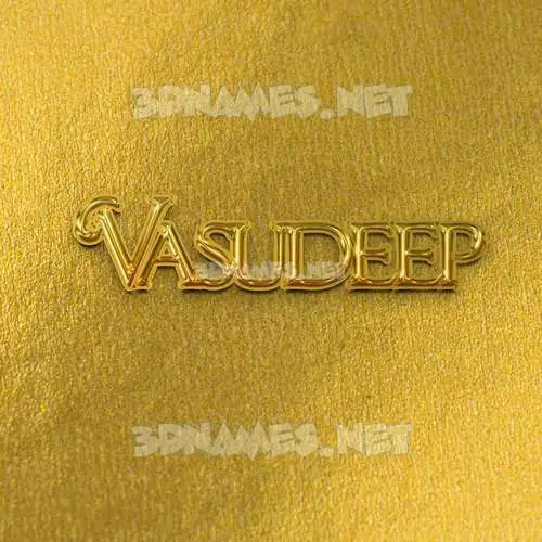vasudeep in All Gold style - 3D name wallpaper vasudeep in All Gold style - 3D name wallpaper