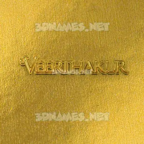 veerthakur in All Gold style - 3D name wallpaper veerthakur in All Gold style - 3D name wallpaper