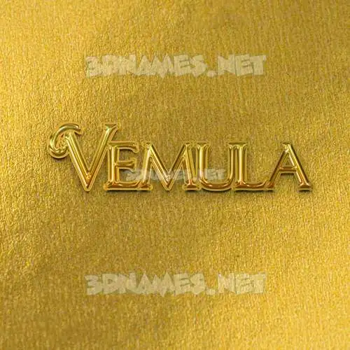 vemula in All Gold style - 3D name wallpaper vemula in All Gold style - 3D name wallpaper