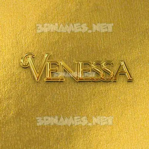 venessa in All Gold style - 3D name wallpaper venessa in All Gold style - 3D name wallpaper