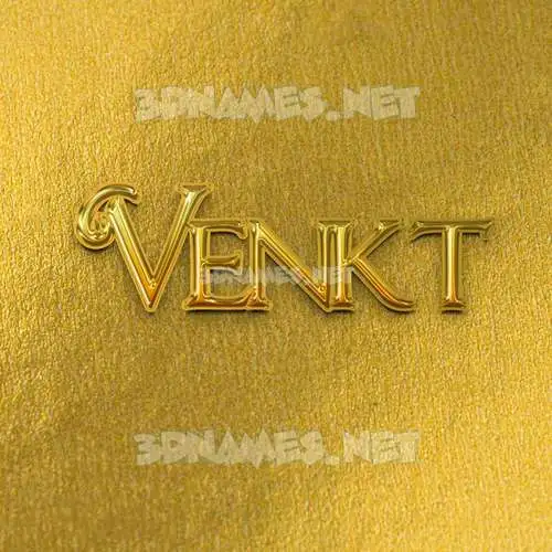 venkt in All Gold style - 3D name wallpaper venkt in All Gold style - 3D name wallpaper