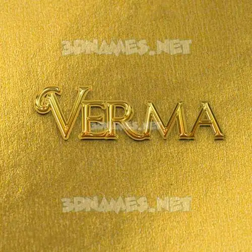 verma in All Gold style - 3D name wallpaper verma in All Gold style - 3D name wallpaper