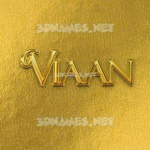 viaan in All Gold style - 3D name wallpaper viaan in All Gold style - 3D name wallpaper
