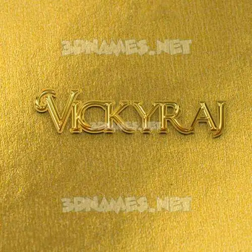 vickyraj in All Gold style - 3D name wallpaper vickyraj in All Gold style - 3D name wallpaper
