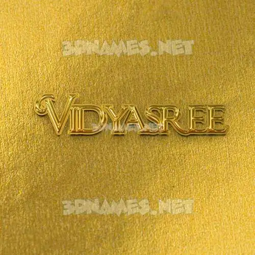 vidyasree in All Gold style - 3D name wallpaper vidyasree in All Gold style - 3D name wallpaper