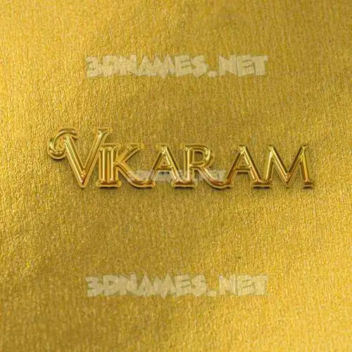 vikaram in All Gold style - 3D name wallpaper vikaram in All Gold style - 3D name wallpaper