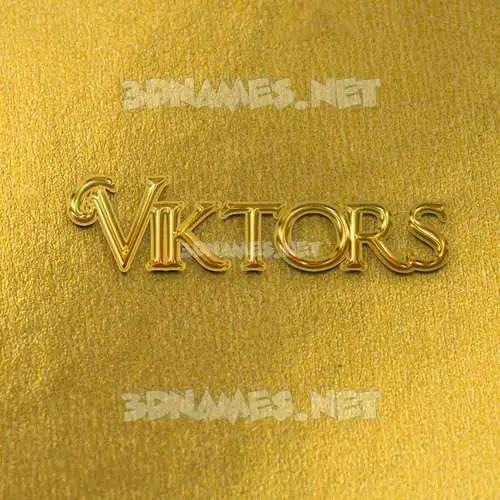 viktors in All Gold style - 3D name wallpaper viktors in All Gold style - 3D name wallpaper