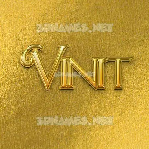 vinit in All Gold style - 3D name wallpaper vinit in All Gold style - 3D name wallpaper