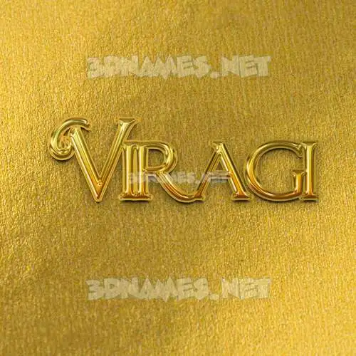 viragi in All Gold style - 3D name wallpaper viragi in All Gold style - 3D name wallpaper