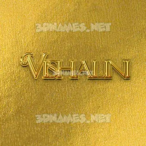vishalini in All Gold style - 3D name wallpaper vishalini in All Gold style - 3D name wallpaper
