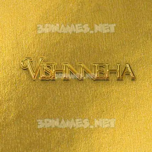 vishnneha in All Gold style - 3D name wallpaper vishnneha in All Gold style - 3D name wallpaper