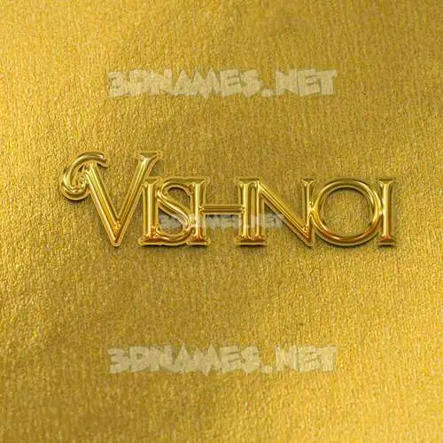 vishnoi in All Gold style - 3D name wallpaper vishnoi in All Gold style - 3D name wallpaper