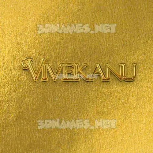 vivekanu in All Gold style - 3D name wallpaper vivekanu in All Gold style - 3D name wallpaper