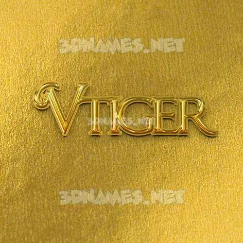 vtiger in All Gold style - 3D name wallpaper vtiger in All Gold style - 3D name wallpaper