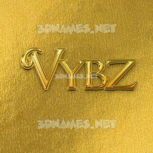 vybz in All Gold style - 3D name wallpaper vybz in All Gold style - 3D name wallpaper