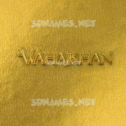 wahajkhan in All Gold style - 3D name wallpaper wahajkhan in All Gold style - 3D name wallpaper