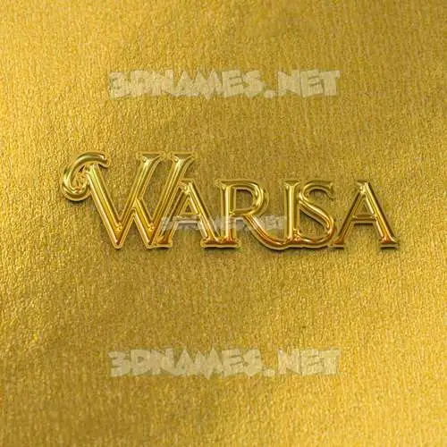 warisa in All Gold style - 3D name wallpaper warisa in All Gold style - 3D name wallpaper