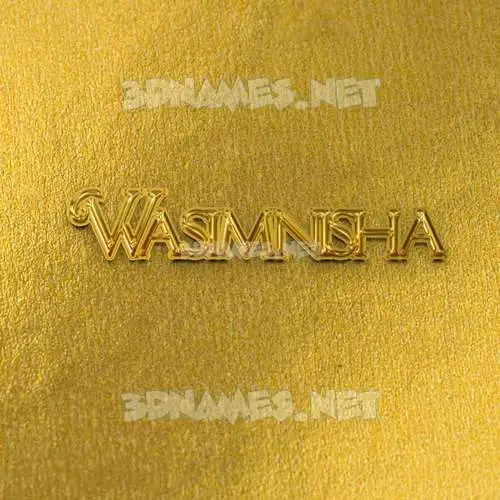 wasimnisha in All Gold style - 3D name wallpaper wasimnisha in All Gold style - 3D name wallpaper